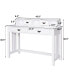 Writing Desk Mission White Home Office Computer Desk 4 Drawer