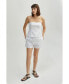 ფოტო #2 პროდუქტის Women's Delphi Linen Blend Drawstring Shorts