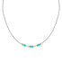 Фото #2 товара Steel bicolor necklace with beads Colori SAXQ05
