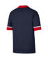 ფოტო #1 პროდუქტის Men's Navy, Red Philadelphia 76ers 2021/22 City Edition Therma Flex Showtime Short Sleeve Full-Snap Collar Jacket