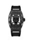 ფოტო #1 პროდუქტის Men's Matte Black Plastic Strap Watch 42mm
