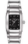 Tissot Women's T0733101105700 T-Collections 25.4mm Black Dial SS Watch