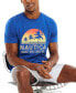 ფოტო #4 პროდუქტის Men's Sunset Vibes Classic-Fit Logo Graphic T-Shirt