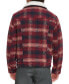 ფოტო #2 პროდუქტის Men's Plaid Fleece-Lined Trucker Jacket