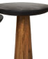 Фото #2 товара Set of 3 Mango Wood Handmade Cone Shaped Black Tabletops Accent Table