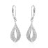 Фото #1 товара Beautiful silver earrings with zircons AGUC3503