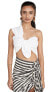 Just BEE Queen Women's Sol Bandeau Top, White Size Small