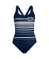 Фото #2 товара Women's Chlorine Resistant X-Back High Leg Soft Cup Tugless Sporty One Piece Swimsuit