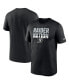 Фото #1 товара Men's Black Las Vegas Raiders Legend Local Phrase Performance T-shirt