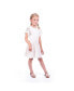 Big Girls Shiloh Cream Gold Solid Jersey Dress