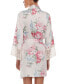 ფოტო #4 პროდუქტის Women's Cindy Floral Satin Robe