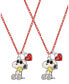 ფოტო #1 პროდუქტის Snoopy and Woodstock BFF Fashion 2 Pc Necklace Set