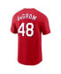 Фото #2 товара Men's Jacob deGrom Red Texas Rangers 2023 Name and Number T-shirt