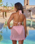 Фото #4 товара Moda Minx X Sophie Piper chiffon ruffle sarong in baby pink