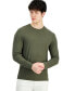 ფოტო #1 პროდუქტის Men's Long-Sleeve Crewneck Variegated Rib Sweater, Created for Macy's