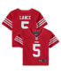 ფოტო #2 პროდუქტის Infant Boys and Girls Trey Lance Scarlet San Francisco 49ers Player Game Jersey