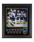 Фото #1 товара St. Louis Blues Framed 15" x 17" Franchise Record Winning Streak Collage with a Piece of Game-Used Puck from Winning Streak - Limited Edition of 314
