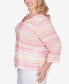 Plus Size Spring Into Action 3/4 Sleeve Top