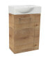 Фото #1 товара Мебель для ванной комнаты FACKELMANN Gäste-WC Set SBC Milano Braun (2-частей)