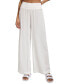 Фото #1 товара Women's Smocked-Waist Cover-Up Pull-On Pants