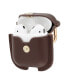 Фото #3 товара Чехол WITHit Apple AirPods Leather Brown Snap Gold
