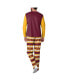 ფოტო #3 პროდუქტის Men's Burgundy Washington Commanders Team Ugly Pajama Set