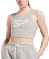 ფოტო #1 პროდუქტის Women's Low Impact Graphic Logo Cotton Sports Bra