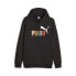 Фото #1 товара Puma Essenstials Multicolor Pullover Hoodie Mens Black Casual Outerwear 67717101