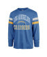 ფოტო #1 პროდუქტის Men's Powder Blue Los Angeles Chargers Irving Long Sleeve T-shirt