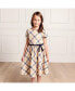 ფოტო #6 პროდუქტის Toddler Girls Puff Sleeve Party Dress with Velvet Trim, Toddler|Child