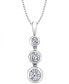 Energy Diamond Three-Stone Pendant Necklace (1/3 ct. t.w.) in 14k Yellow Gold or White Gold