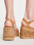 Фото #3 товара Madden Girl Vault-C cork wedge heeled sandal in tan