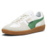 Puma Palermo Leather Lace Up Mens Green, Grey, White Sneakers Casual Shoes 3964