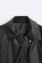 Куртка из смесового льна с вощеным покрытием ZARA