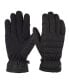 Фото #1 товара Men's Quilted Pongee Gathered Wrist Water Repellent and Touchscreen Gloves