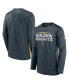 Фото #1 товара Men's Gray Vegas Golden Knights Authentic Pro Rink Performance Long Sleeve T-Shirt