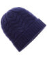 Фото #1 товара Hannah Rose Chunky Cable Cashmere Hat Women's Blue