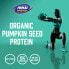 NOW Foods, Sports, органический протеин из семян тыквы, без добавок, 454 г (1 фунт)