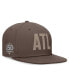 Фото #1 товара Men's Brown Atlanta Braves Statement Ironstone Performance True Fitted Hat