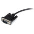 StarTech.com 0.5m Black Straight Through DB9 RS232 Serial Cable - M/F - Black - 0.5 m - DB-9 - DB-9 - Male - Female