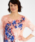 Фото #3 товара Women's Printed 3/4-Sleeve Top, Created for Macy's