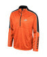 Фото #3 товара Men's Orange Oklahoma State Cowboys Marled Half-Zip Jacket