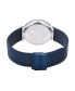 ფოტო #3 პროდუქტის Women's Ceramic Crystal Blue Stainless Steel Mesh Bracelet Watch 35mm
