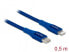Фото #3 товара Delock 85415 - 0.5 m - Lightning - USB A - Male - Male - Blue