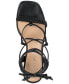 Фото #4 товара Women's Gemmaa Block Heel Lace Up Dress Sandals, Created for Macy's