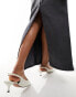 Фото #4 товара NA-KD x Chloe Monchamp co-ord denim midaxi skirt in grey ombre