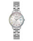 Women's Date Silver-Tone Stainless Steel Watch 34mm