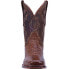 Фото #5 товара Dan Post Boots Kingsly Caiman Square Toe Cowboy Mens Brown Dress Boots DP4807