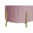 Банкетка DKD Home Decor Розовый Позолоченный Металл полиэстер Велюр (123 x 50 x 45 cm)