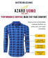 ფოტო #5 პროდუქტის Men's Plaid Four-Way Stretch Button Down Slim Fit Shirt